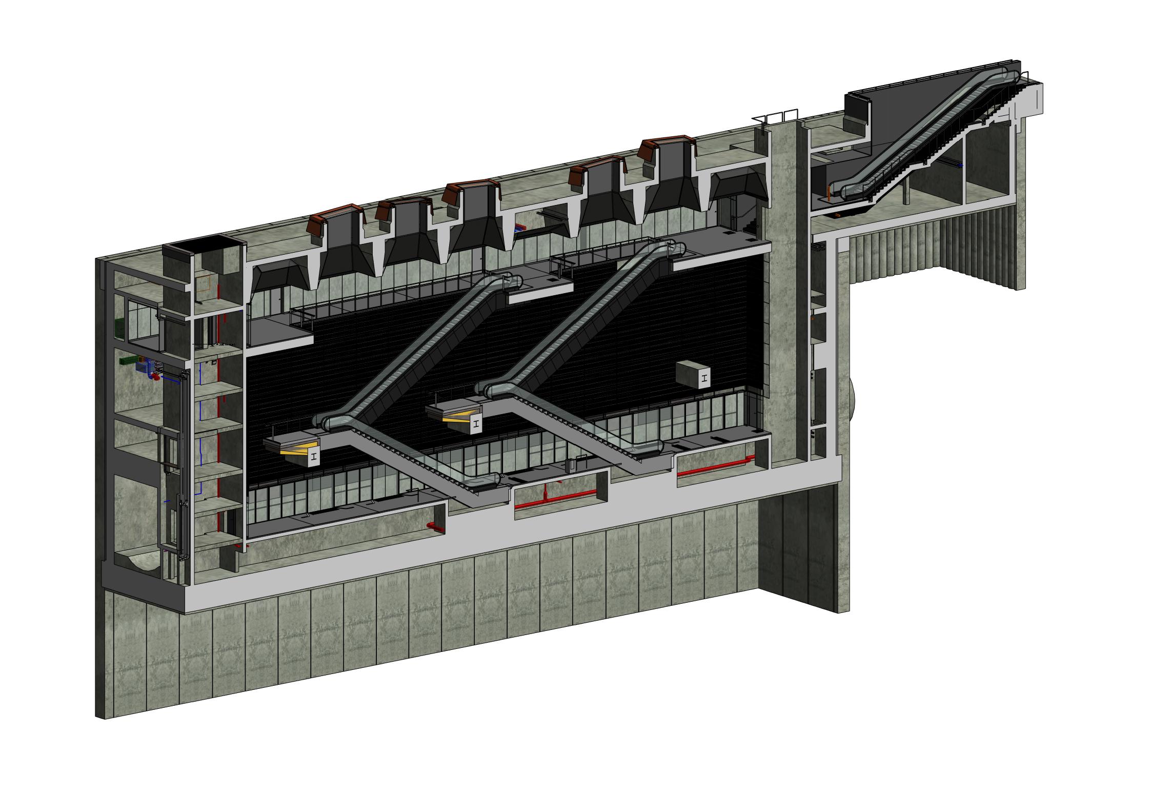 Metro Station 3D View